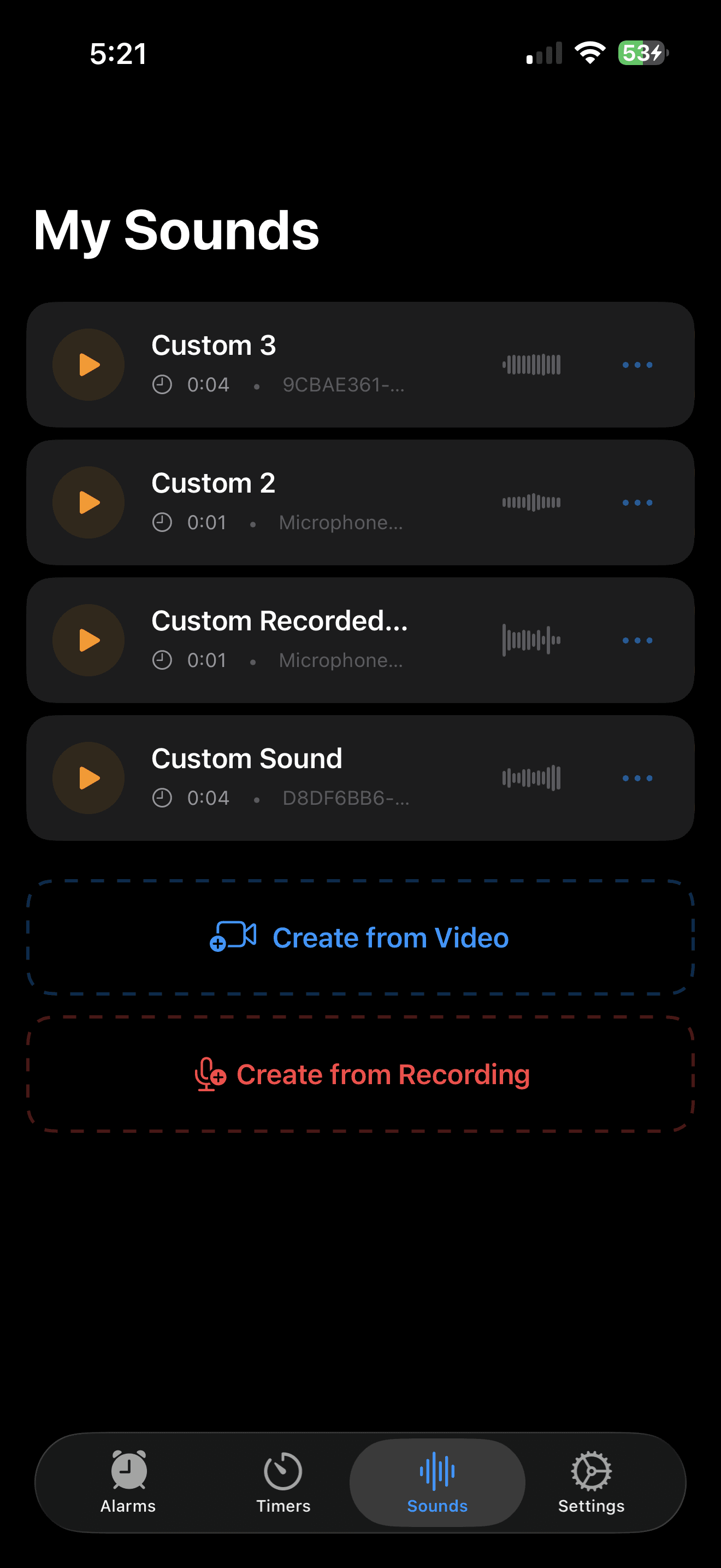 Custom Sounds